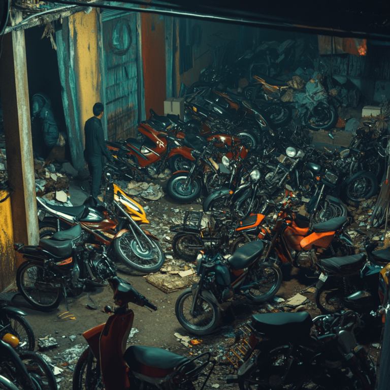 Terbongkar Markas Mata Elang di Bogor: Penyimpanan Puluhan Motor Tarikan